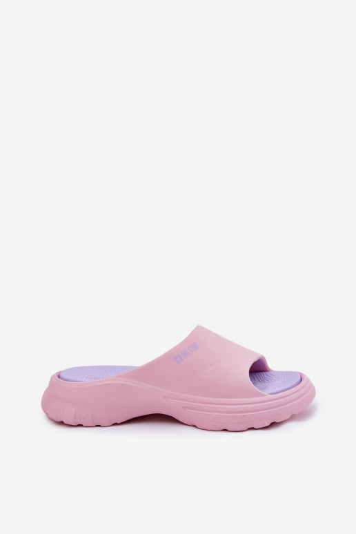 Vieglas čības uz pirksta sieviešu čības Big Star RR274A587 Rozā krāsas