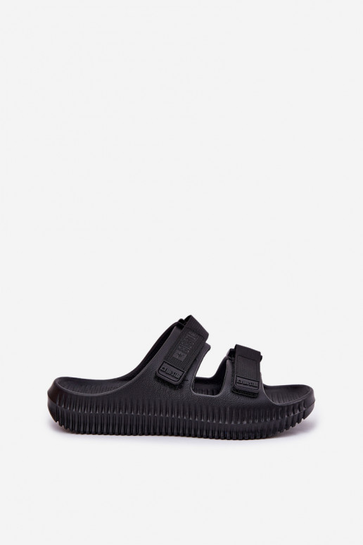 Vieglas čības uz pirksta sieviešu čības Z ar lipīgām aizdarēmami Big Star RR274A527 melnas krāsas