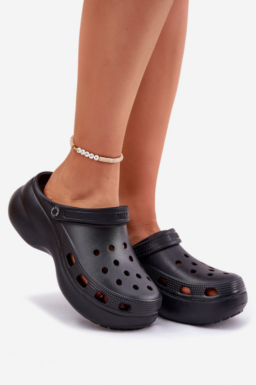 Vieglas čības uz pirksta sieviešu čības Uz masīvas zoles Big Star RR274A118 melnas krāsas Vieglas čības uz pirksta sieviešu čības Uz masīvas zoles Big Star RR274A118 melnas krāsas