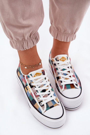 Rakstaina sieviešu puszābaki ar platformu Lee Cooper LCIN-25-31-3441L Dažādu krāsu