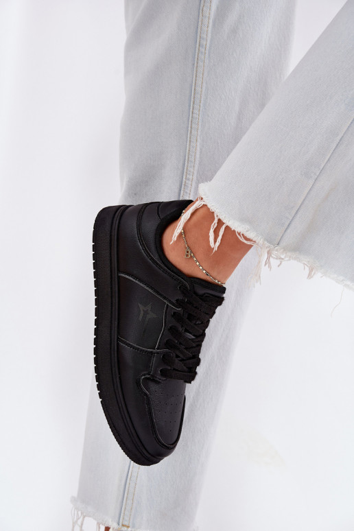 Sneakers modeļa apavi Sieviešu Big Star RR274A242 HI-POLY SYSTEM melnas krāsas