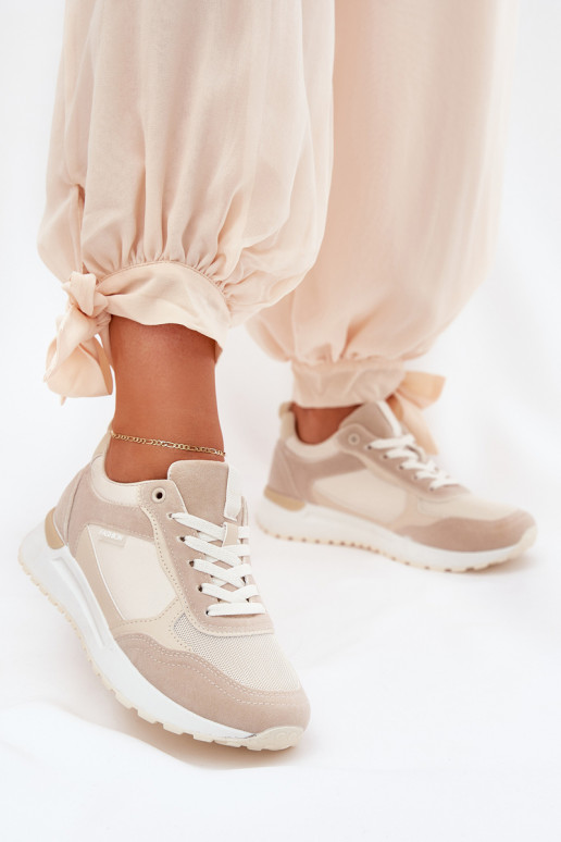 Sieviešu sporta apavi smilšu krāsā Sieviešu sporta apavi smilšu krāsā