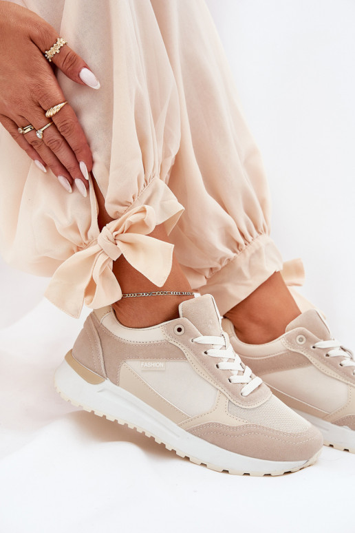 Sieviešu sporta apavi smilšu krāsā Sieviešu sporta apavi smilšu krāsā