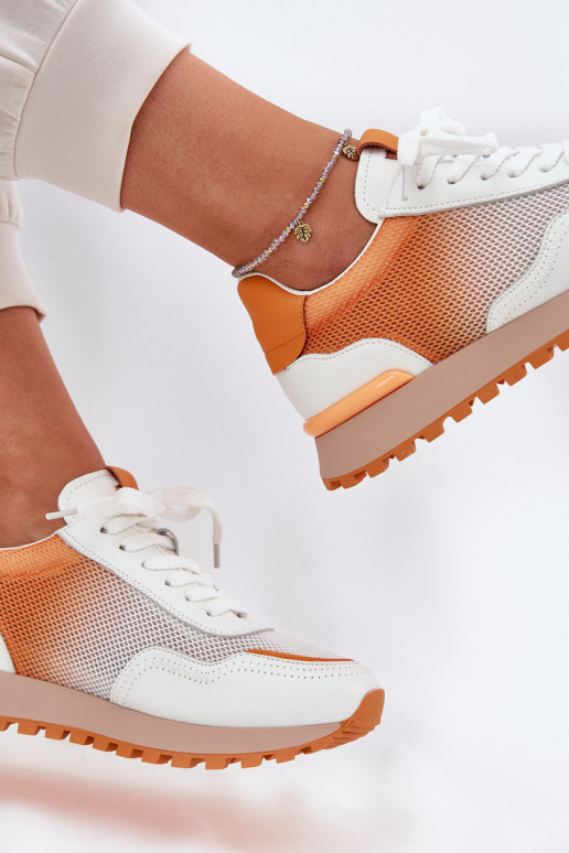 Āda sporta apavi ar tīkliņu Sieviešu... Āda sporta apavi ar tīkliņu Sieviešu...