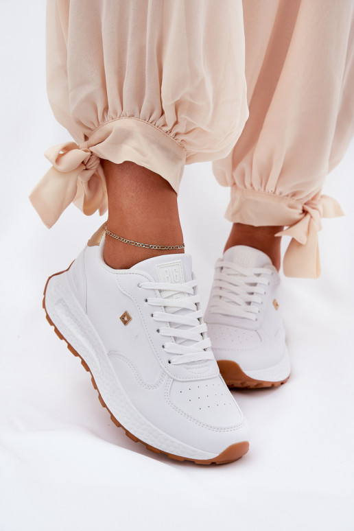 Sieviešu sporta apavi Big Star RR274629 HI-POLY SYSTEM baltā krāsā