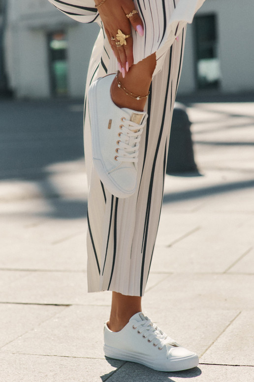 Sieviešu baltie brīvā laika apavi no mākslīgās ādas Big Star RR274748