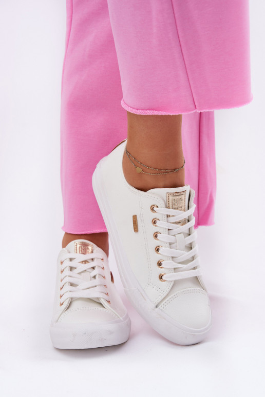 Sieviešu baltie brīvā laika apavi no mākslīgās ādas Big Star RR274748