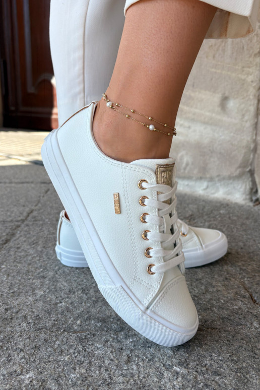 Sieviešu baltie brīvā laika apavi no mākslīgās ādas Big Star RR274748