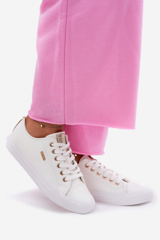 Sieviešu baltie brīvā laika apavi no mākslīgās ādas Big Star RR274748