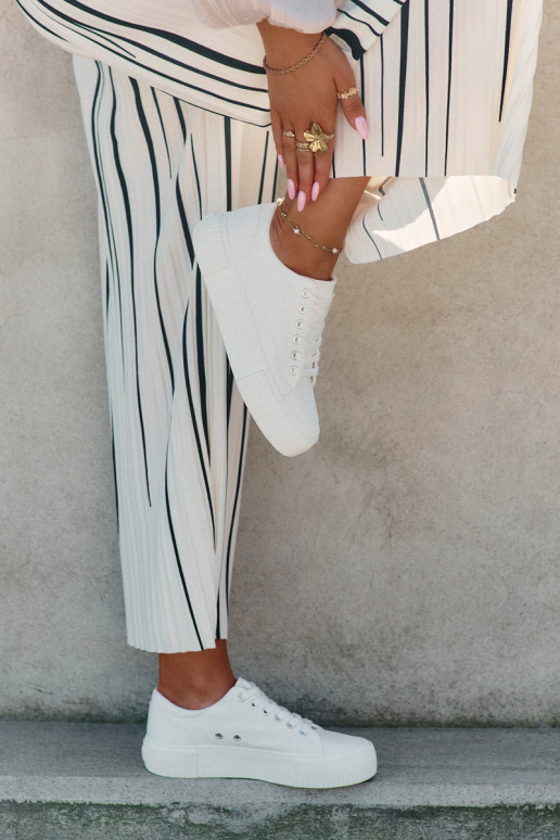 Sieviešu baltie brīvā laika apavi Big Star RR274405