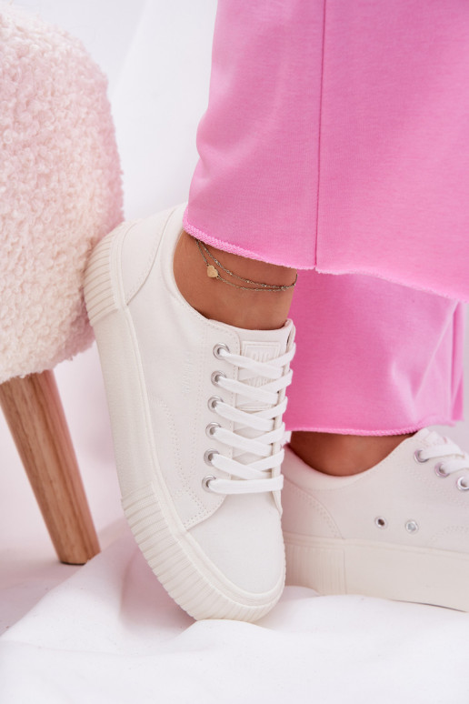 Sieviešu baltie brīvā laika apavi Big Star RR274405