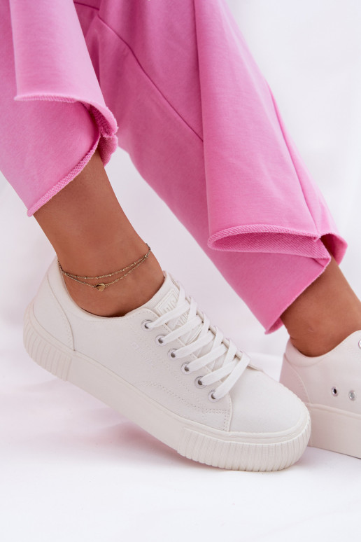 Sieviešu baltie brīvā laika apavi Big Star RR274405