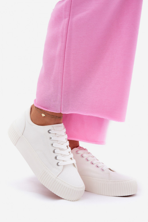 Sieviešu baltie brīvā laika apavi Big Star RR274405