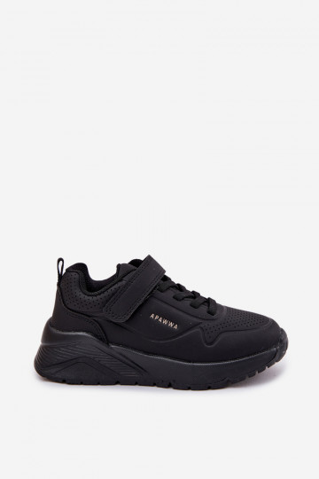 Bērnu apavi Gaisma sporta apavi ar platformu melnas krāsas Mirivia 2