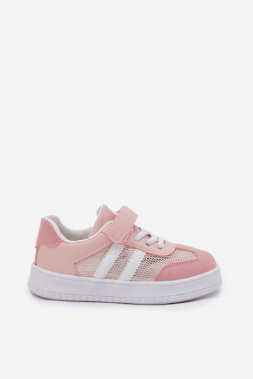 Sneakers modeļa apavi Bērnu apavi ar lipīgām aizdarēm Rozā krāsas Sepovia 2