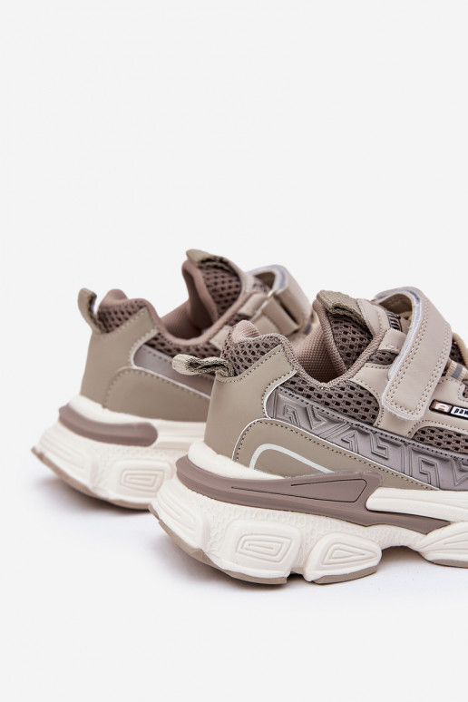 Sneakers modeļa apavi apavi Bērnu apavi ar lipīgām aizdarēm Haki krāsas Ronivelle Sneakers modeļa apavi apavi Bērnu apavi ar lipīgām aizdarēm Haki krāsas Ronivelle