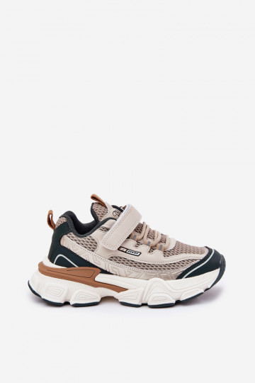 Sneakers modeļa apavi apavi Bērnu apavi ar lipīgām aizdarēm smilšu krāsas Ronivelle 2