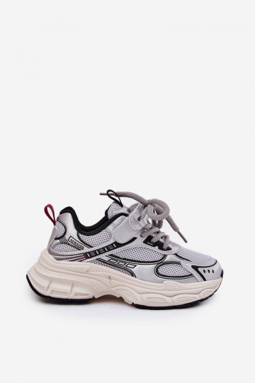 Sneakers modeļa apavi Bērnu apavi Uz biezas zoles Sudraba krāsas Xairana 2