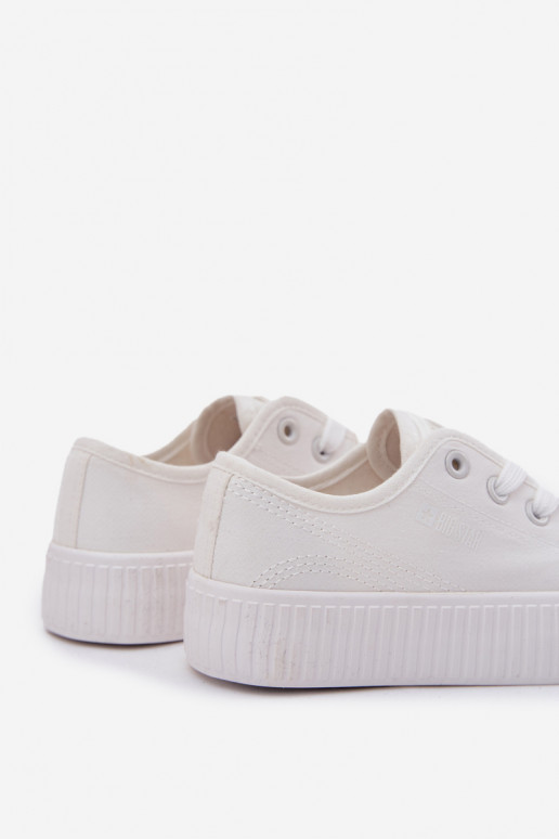 brīvā laika apavi Bērnu apavi šņorējami Big Star RR374009 baltas krāsas