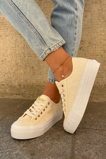 sieviešu puszābaki ar mežģīnēm Lee Cooper LCIN-25-31-3440L smilšu krāsas