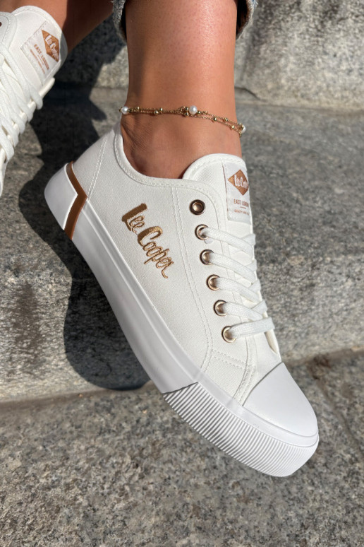 brīvā laika apavi Auduma Sieviešu Lee Cooper LCIN-25-31-3428L baltas krāsas