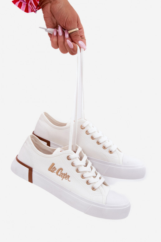 brīvā laika apavi Auduma Sieviešu Lee Cooper LCIN-25-31-3428L baltas krāsas