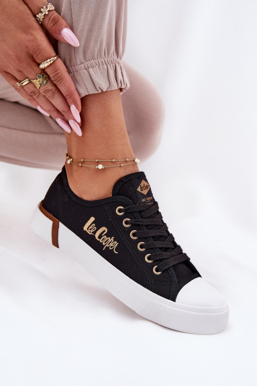 brīvā laika apavi Auduma Sieviešu Lee Cooper LCIN-25-31-3427L melnas krāsas