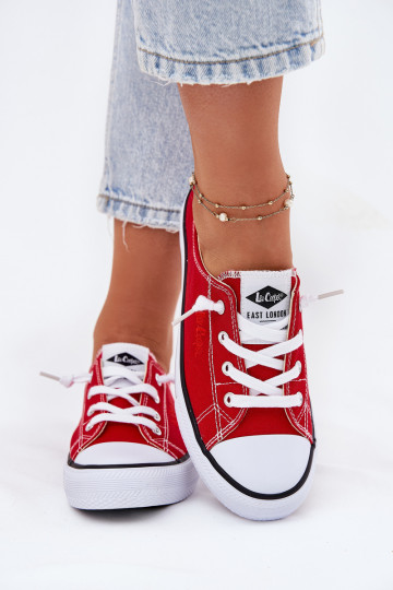 Auduma sieviešu puszābaki Lee Cooper LCIN-25-02-3298L sarkanas krāsas 2