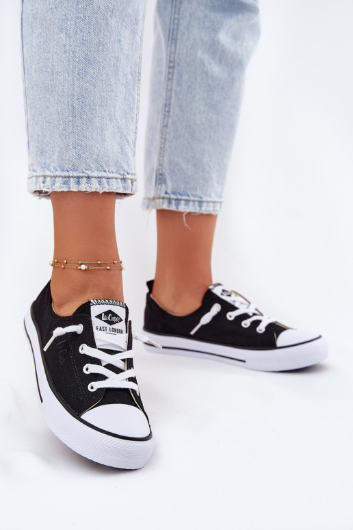 Auduma sieviešu puszābaki Lee Cooper LCIN-25-02-3299L melnas krāsas