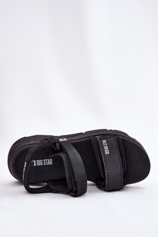 Sportiska stila Sieviešu basenes ar platformu Big Star RR274A077 melnas krāsas