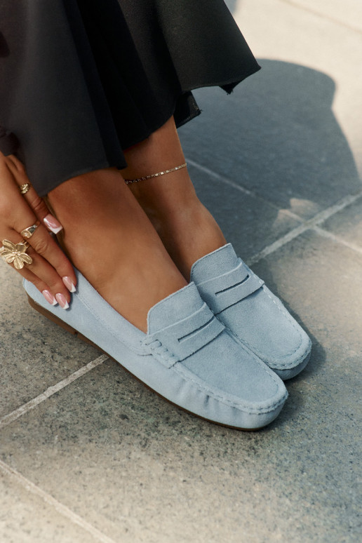 Zamša mokasīni Big Star RR274943 zilā krāsā