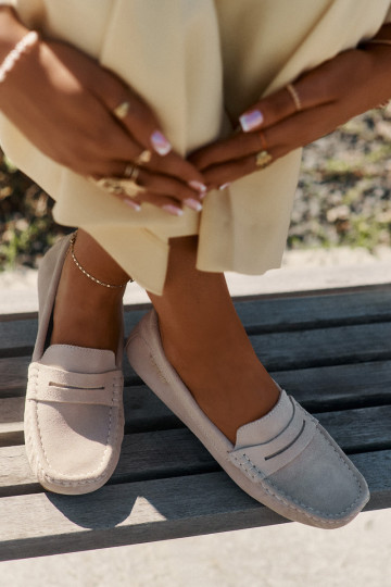 Zamša mokasīni Big Star RR274947 smilšu krāsā 2