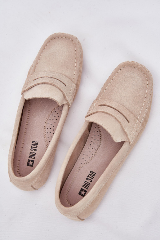 Zamša mokasīni Big Star RR274947 smilšu krāsā