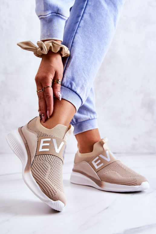 Sieviešu sporta apavi Paslīdēt uz smilšu krāsas Lorane Sieviešu sporta apavi Paslīdēt uz smilšu krāsas Lorane