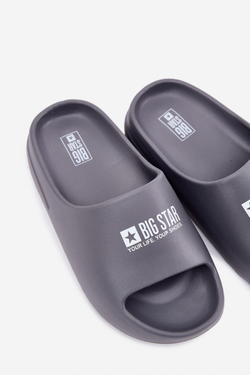 Vieglas čības uz pirksta Čības Vīriešiem Z Logo Big Star RR174A013 Pelēkas krāsas