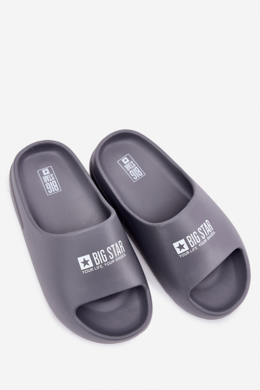 Vieglas čības uz pirksta Čības Vīriešiem Z Logo Big Star RR174A013 Pelēkas krāsas