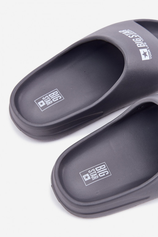 Vieglas čības uz pirksta Čības Vīriešiem Z Logo Big Star RR174A013 Pelēkas krāsas