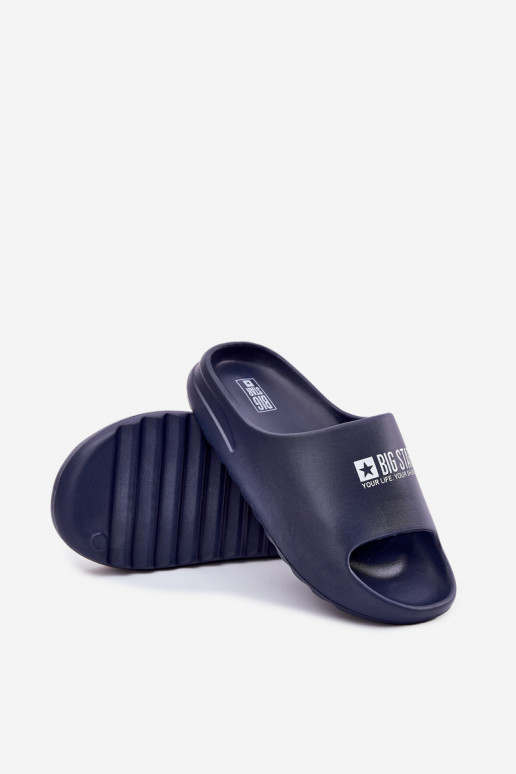 Vieglas čības uz pirksta Čības Vīriešiem Z Logo Big Star RR174A014 tumši zilas krāsas