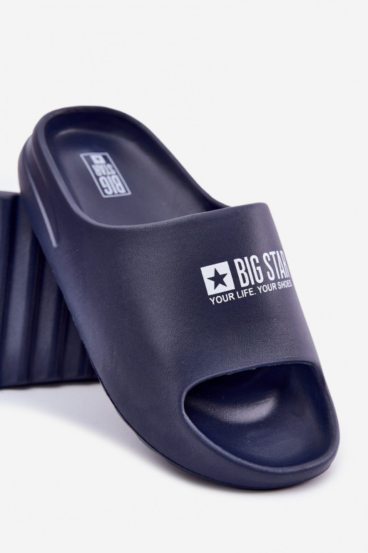 Vieglas čības uz pirksta Čības Vīriešiem Z Logo Big Star RR174A014 tumši zilas krāsas