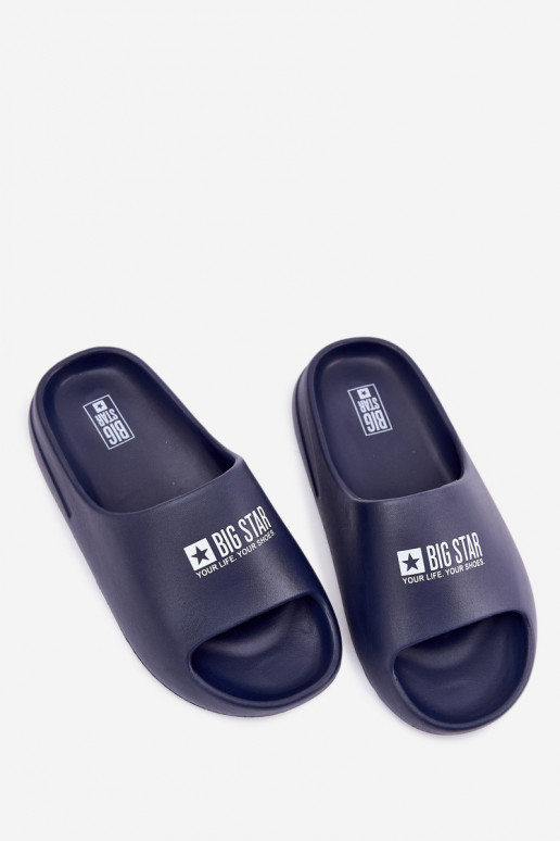 Vieglas čības uz pirksta Čības Vīriešiem Z Logo Big Star RR174A014 tumši zilas krāsas