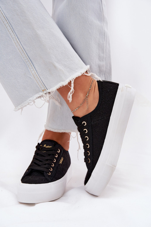 Brīvā laika apavi ar šņorēm Lee Cooper LCIN-25-31-3439L melnā krāsā