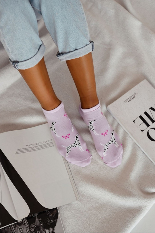 Kāju zeķes Sieviešu Dalmatyńczyk Violeta krāsa Kāju zeķes Sieviešu Dalmatyńczyk Violeta krāsa