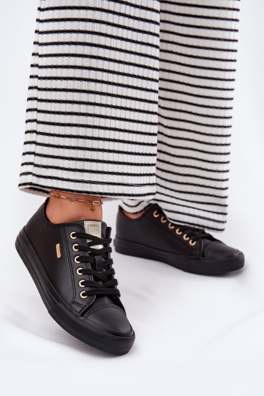 sieviešu puszābaki no eko ādas Big Star RR274749 melnas krāsas