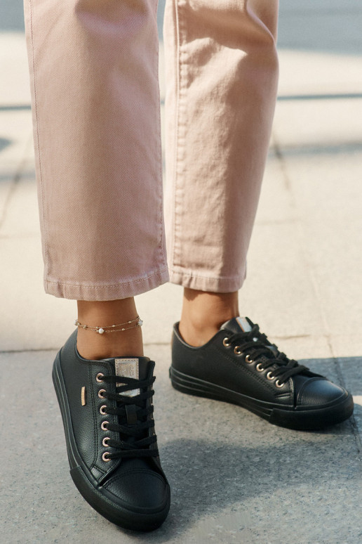 sieviešu puszābaki no eko ādas Big Star RR274749 melnas krāsas