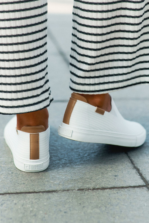 sieviešu puszābaki Slip-On Big Star RR274717 baltas krāsas