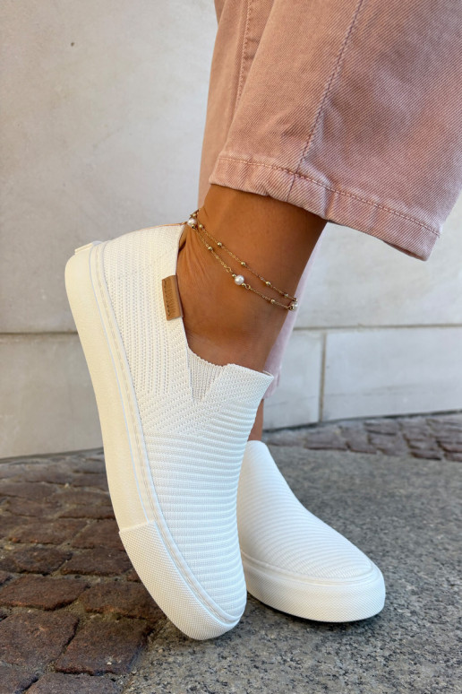 sieviešu puszābaki Slip-On Big Star RR274717 baltas krāsas