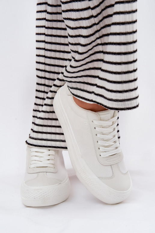 sieviešu puszābaki ar platformu Big Star RR274337 baltas krāsas