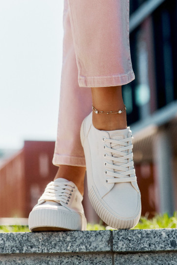 Auduma sieviešu puszābaki Big Star RR274407 smilšu krāsas