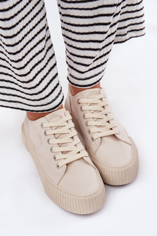 Auduma sieviešu puszābaki Big Star RR274407 smilšu krāsas