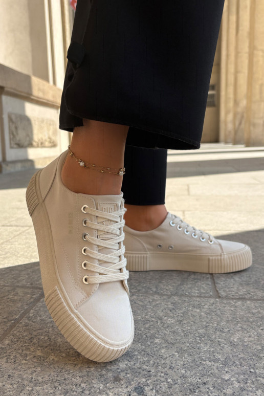 Auduma sieviešu puszābaki Big Star RR274407 smilšu krāsas